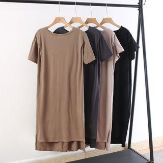 Irregular Short-sleeved Dresss