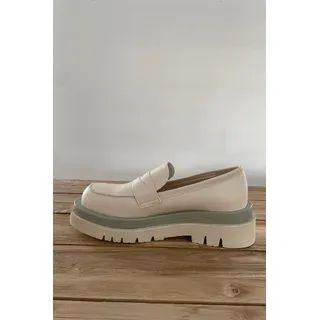 Platform Lug-sole Penny Loafers