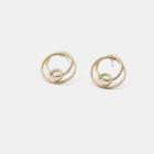 Layered Hoops Earrings 1 Pair - Gold - One Size