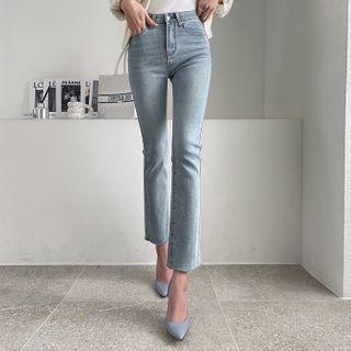 Washed Bootcut Jeans In 3 Lengths