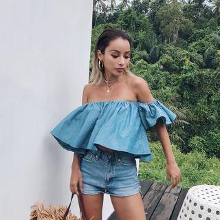 Off Shoulder Ruffle Top