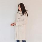 Toggle-button Faux-shearling Duffle Coat