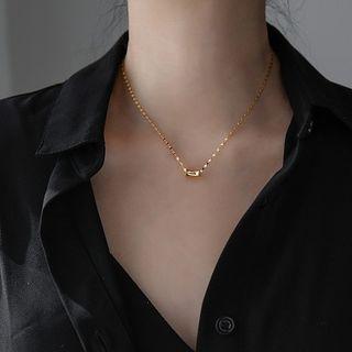 Stainless Steel Star Pendant Necklace Gypsophila Necklace - One Size