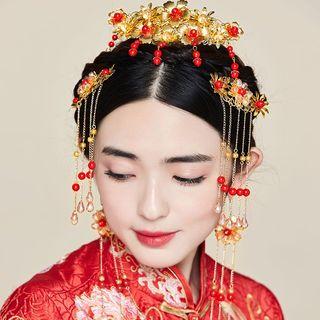 Beaded Hair Comb / Earrings / Hairband