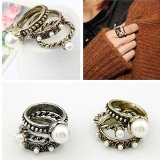 Beaded Ring Set