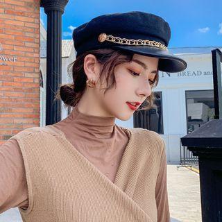 Chained Military Cap My81 - Black - One Size