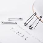 925 Sterling Silver Safety Pin Earring