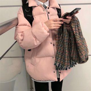 Zip Padded Jacket Reversible - Pink & Blue - One Size
