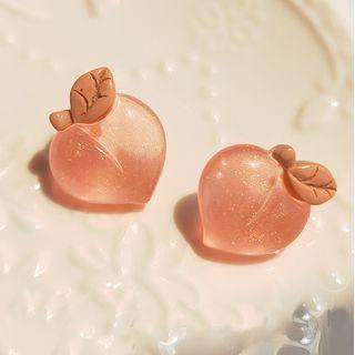 Peach Resin Earring