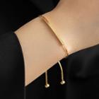 Bar Alloy Bracelet Bracelet - Gold - One Size