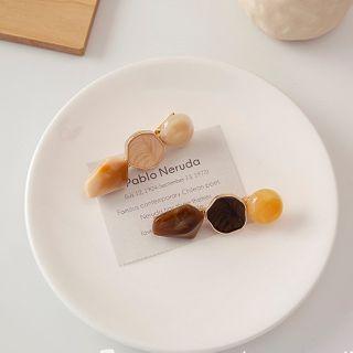 Irregular Stone Hair Clip