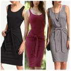 Tie-waist Tank Dress