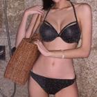 Halter Neck Glitter Bikini Set