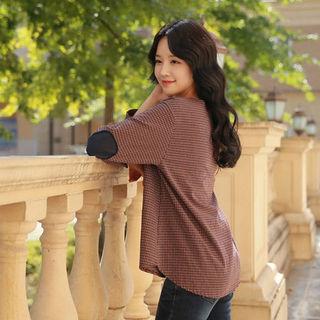 Elbow-patch Check Shirt