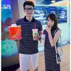 Striped Couple Polo Shirt / Dress