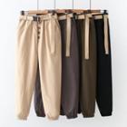 Belted Straight Leg Pants