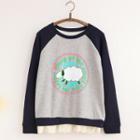 Contrast Sheep Badge Pullover