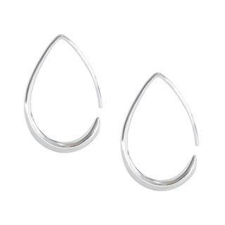 Teardrop Hoop Earrings One Size