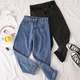 High-waist Boyfriend Jeans