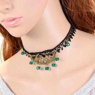 Beaded Lace Choker