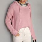 Hooded Round-neck Long-sleeve Knit Top