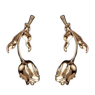 Rose Flower Earrings  - One Size