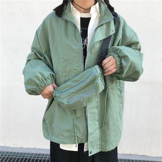Set: Zip Cargo Jacket + Crossbody Bag