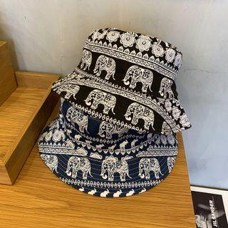 Elephant Print Bucket Hat