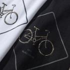 Bicycle Print Short-sleeve T-shirt