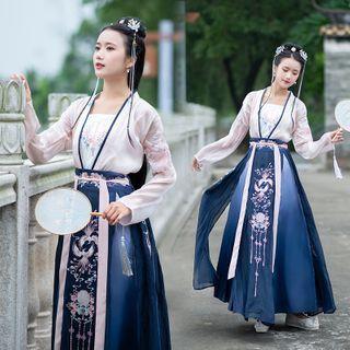 Traditional Chinese Top / Skirt / Camisole Top / Set