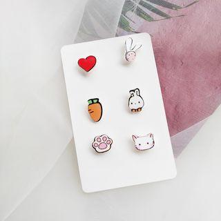 Non-matching Cartoon Stud Earring