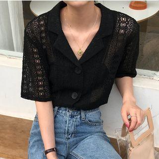 Lace Short-sleeve Shirt