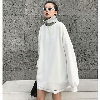 Oversized High-neck Pullover