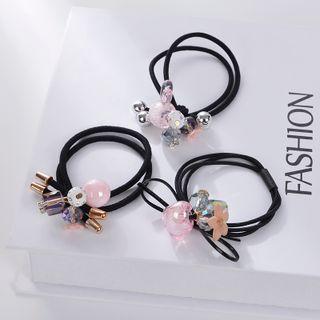 Set Of 6: Bead Hair Tie (various Designs)