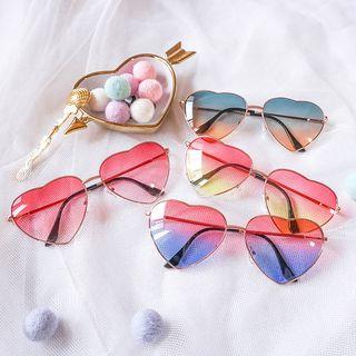 Sweetheart Frame Colored Lens Sunglasses