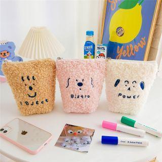Fluffy Cartoon Zip Pouch