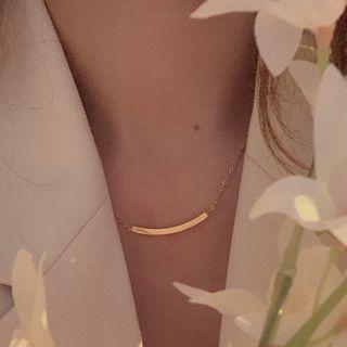 Bar Necklace 1 Pc - Gold - One Size