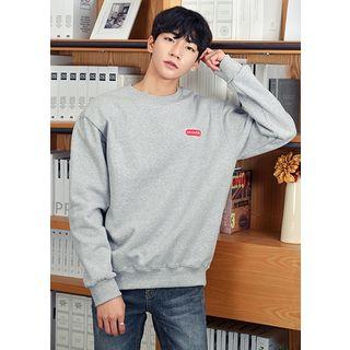 Round-neck Letter Embroidered Sweatshirt
