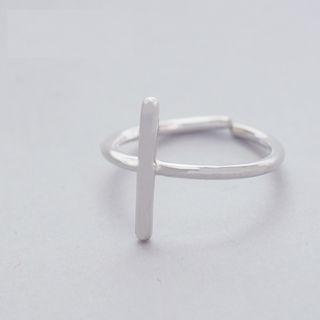 925 Sterling Silver Bar Open Ring