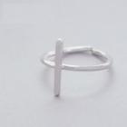 925 Sterling Silver Bar Open Ring