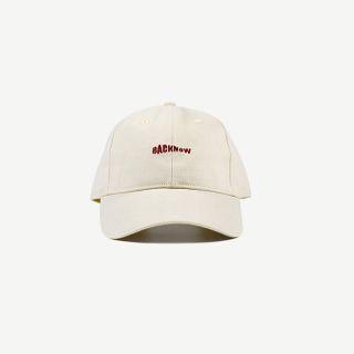 Embroidered Baseball Cap Beige - One Size
