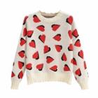 Heart Jacquard Sweater Love Heart - One Size