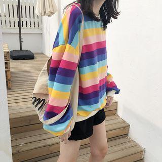 Striped Sweatshirt Stripe - Multicolor - One Size