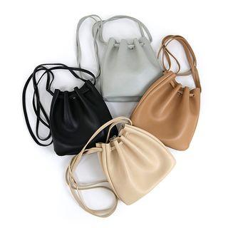 Double-strap Faux-leather Shoulder Bag