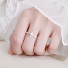 S925 Sterling Silver Cross Ring Ring - Cross - Silver - One Size