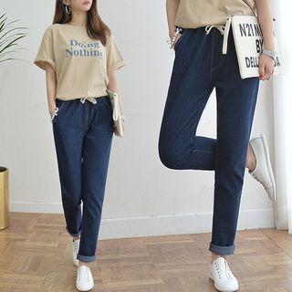 Band-waist Jeans