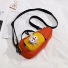 Two-tone Cartoon Detail Sling Bag