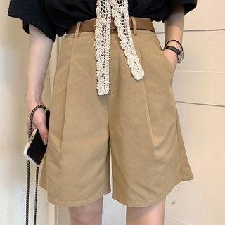 Couple Matching Wide-leg Shorts / Belt