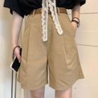 Couple Matching Wide-leg Shorts / Belt