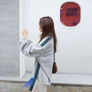 Contrast-trim Oversized Sweatshirt